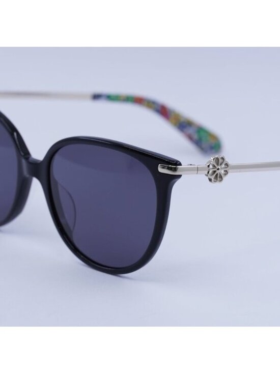 Kate Spade KRISTINA/G/S 0807 IR Sunglasses Black Cat Eye Frame, Grey Lenses main image 9